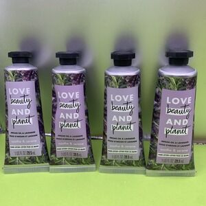 Lot Of 4 Love Beauty and Planet Argan Oil Lavender Hand Lotion 1 fl. oz. Travel